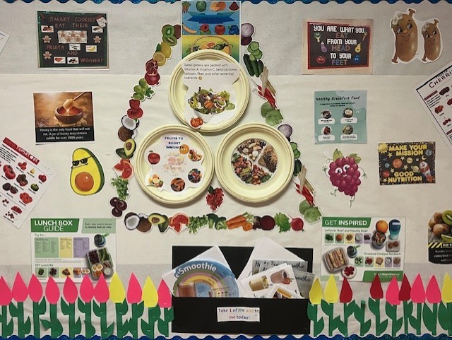 Lunch bulletin board